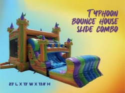 Typhoon Bounce House Slide Combo