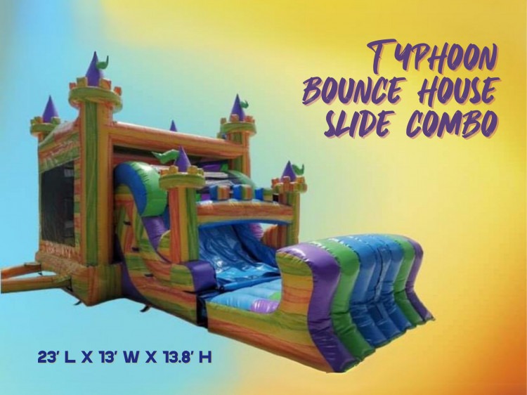 Typhoon Bounce House Slide Combo